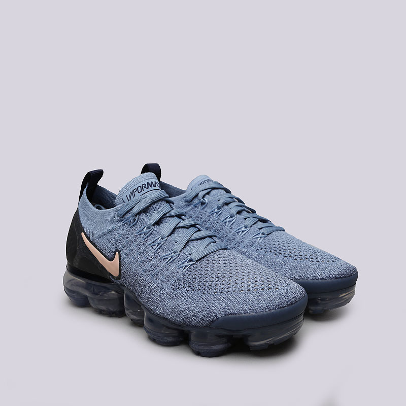 женские синие кроссовки Nike WMNS Air VaporMax Flyknit 2 942843-401 - цена, описание, фото 2